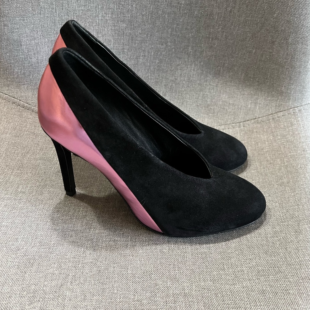 SEE BY CHLOE Damen Suede Metallic Pumps Size 8